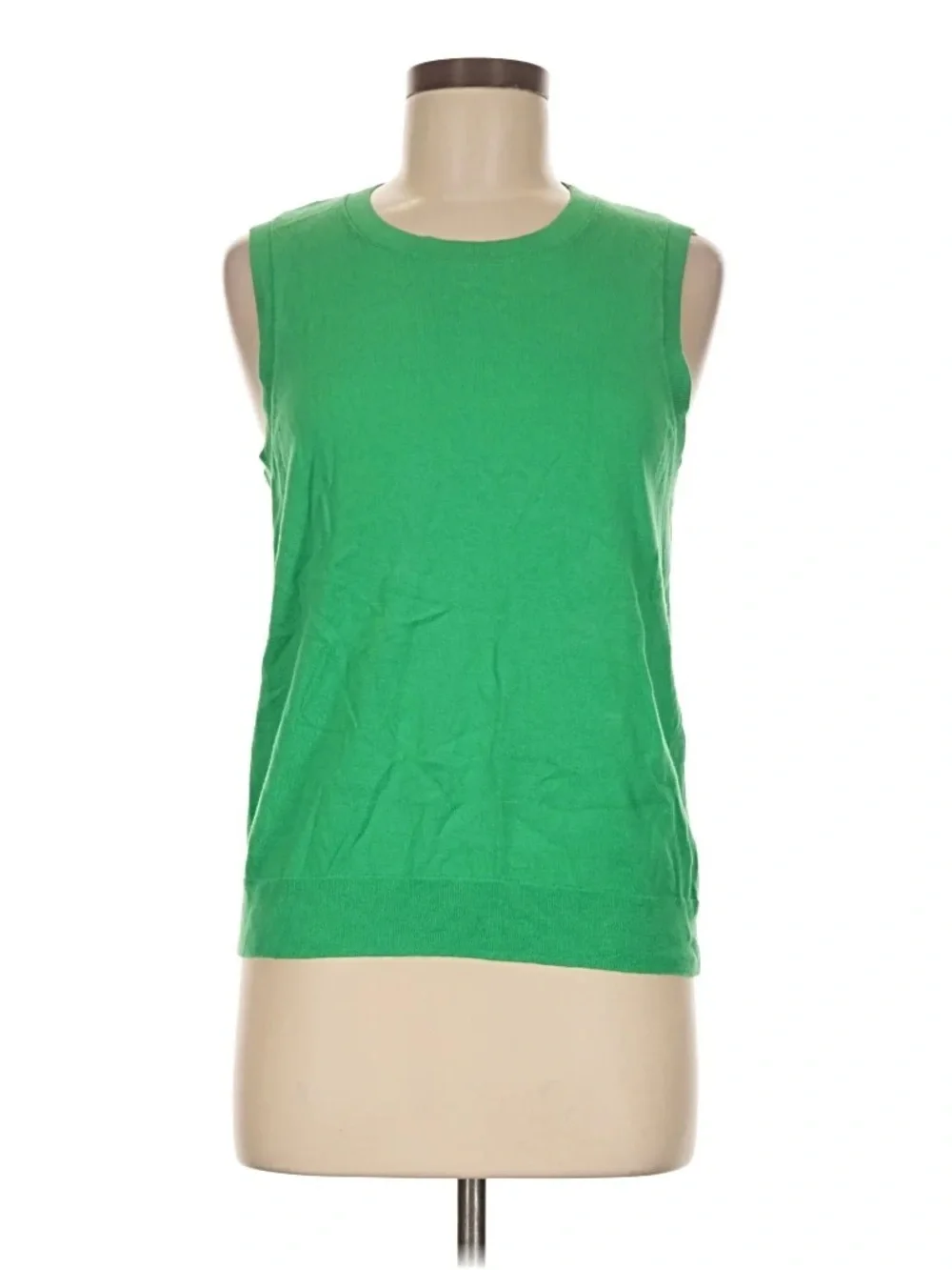 J. Crew Bright Shamrock Green Sleeveless Sweater Tank Top